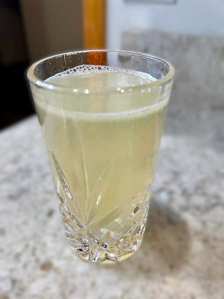a glass of lemonade